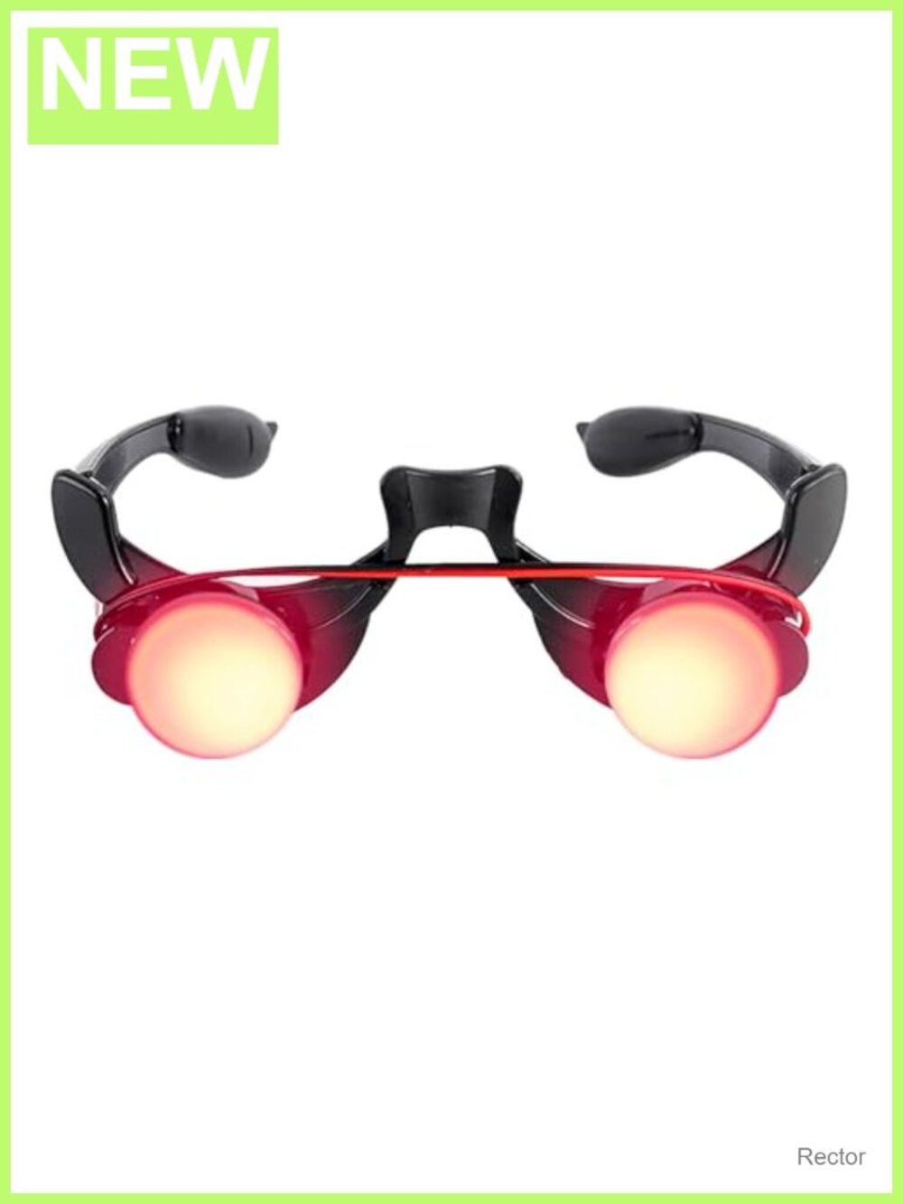 LED Light Up Glasses Flashing Red Eyes Rave Party Costume Eyewear
